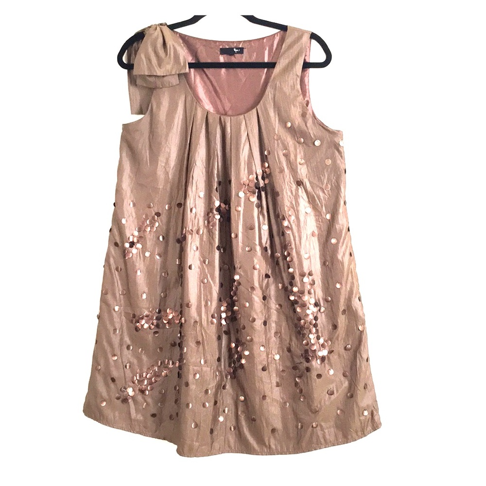 Pretty Sequin Brown Dress